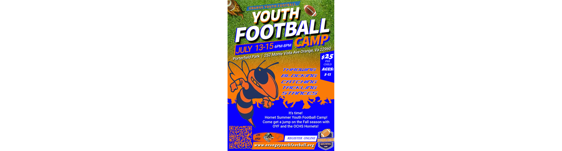 Hornets Youth Summer Football Camp