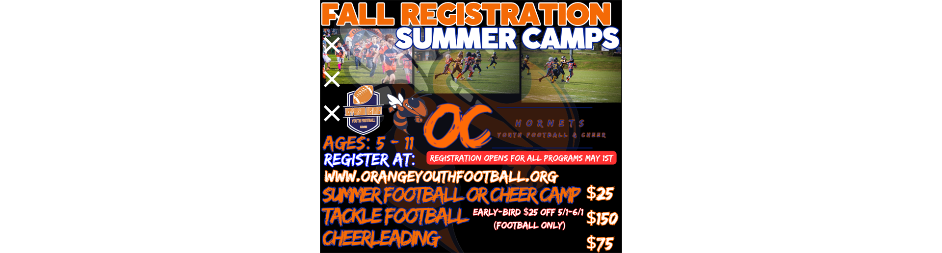 '23 Fall Registration Opens May 1st! 